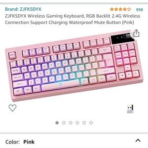Wireless led keyboard